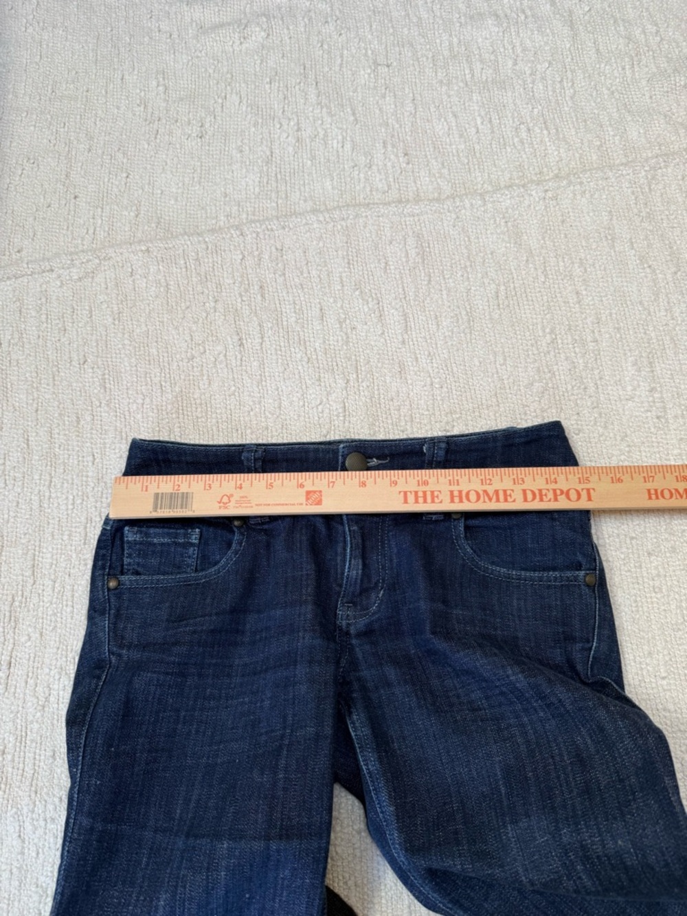 CAbi Low Rise Straight Leg Dark Wash Jeans Size 2 - Picture 4 of 10